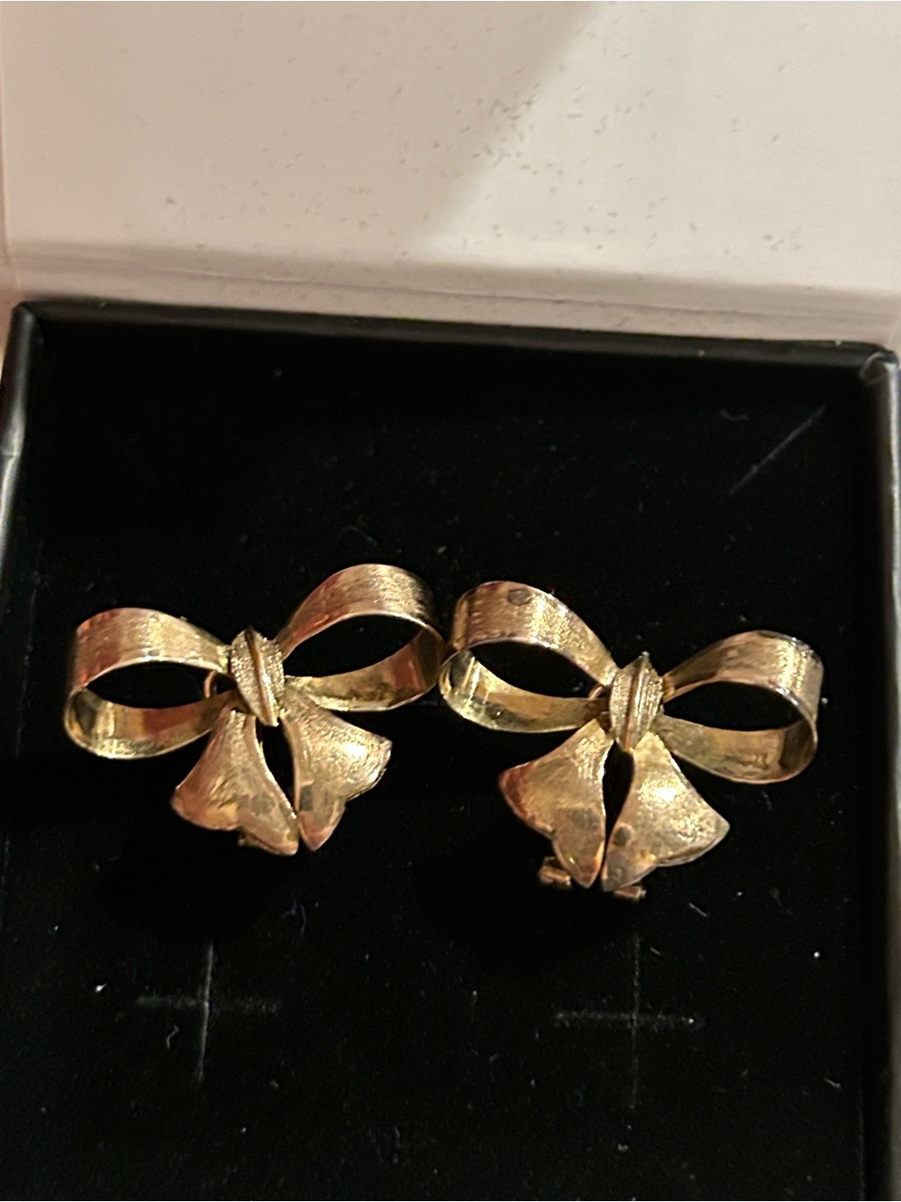 Gold Bow Clip-On Earrings - Elegant Women’s Jewelry